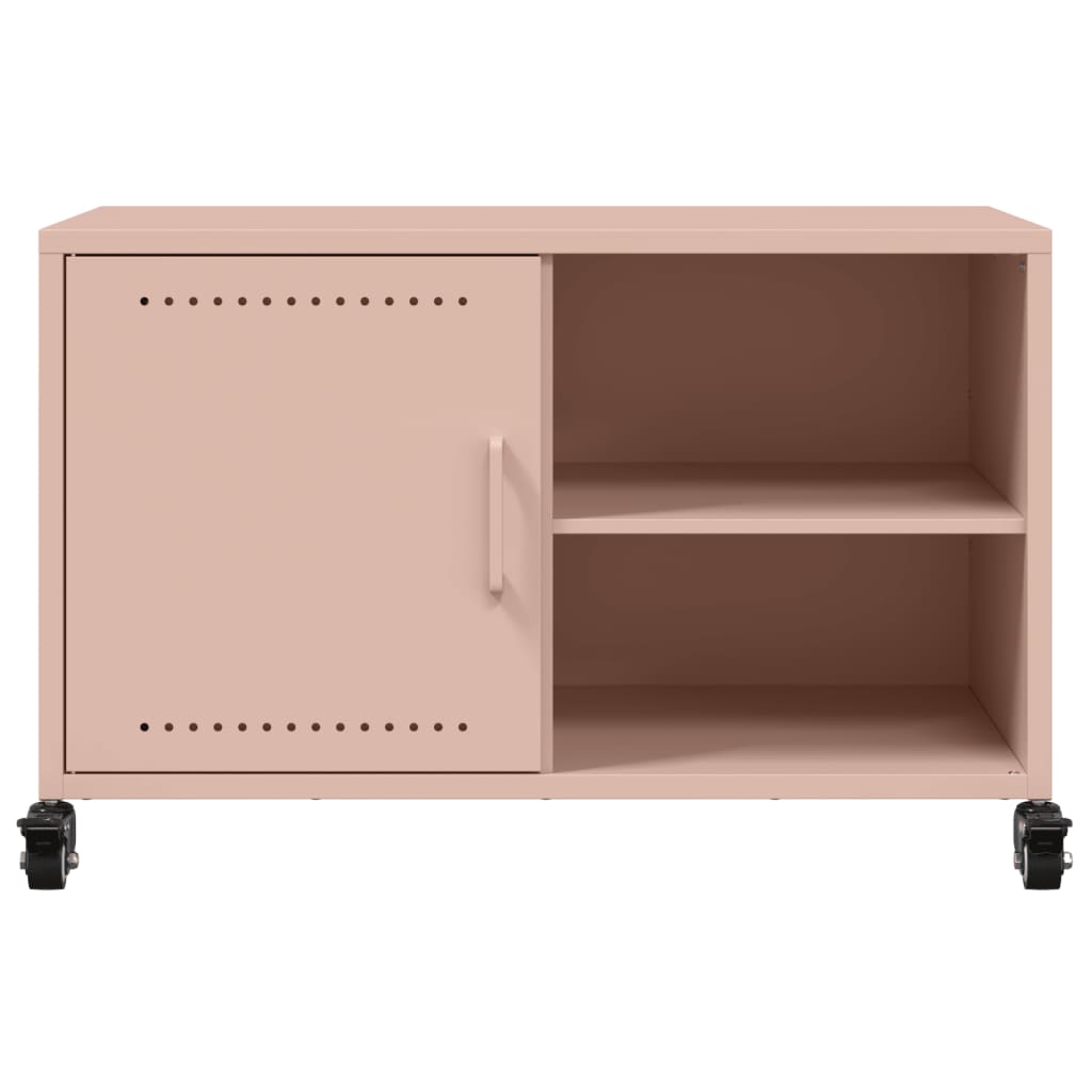 vidaXL TV-Schrank Rosa 68x39x43,5 cm Stahl