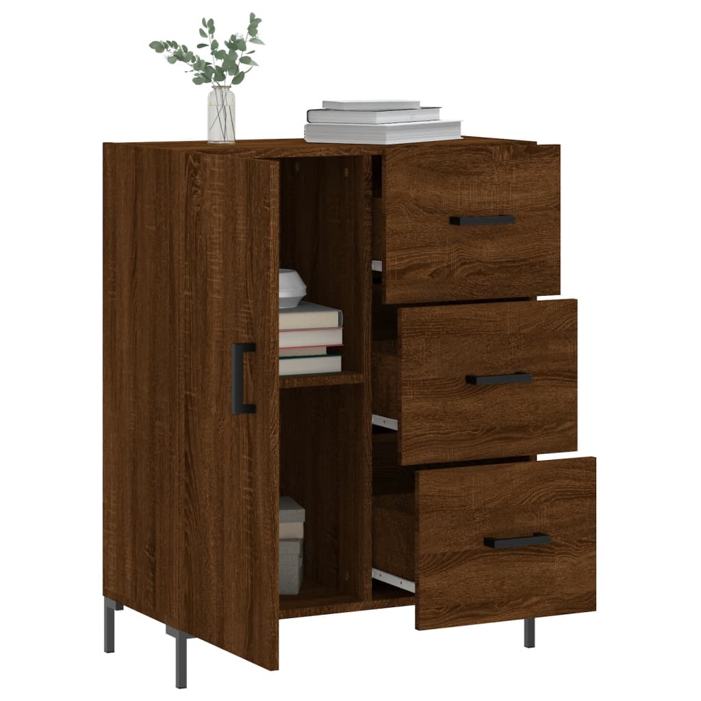 vidaXL Sideboard Braun Eichen-Optik 69,5x34x90 cm Holzwerkstoff