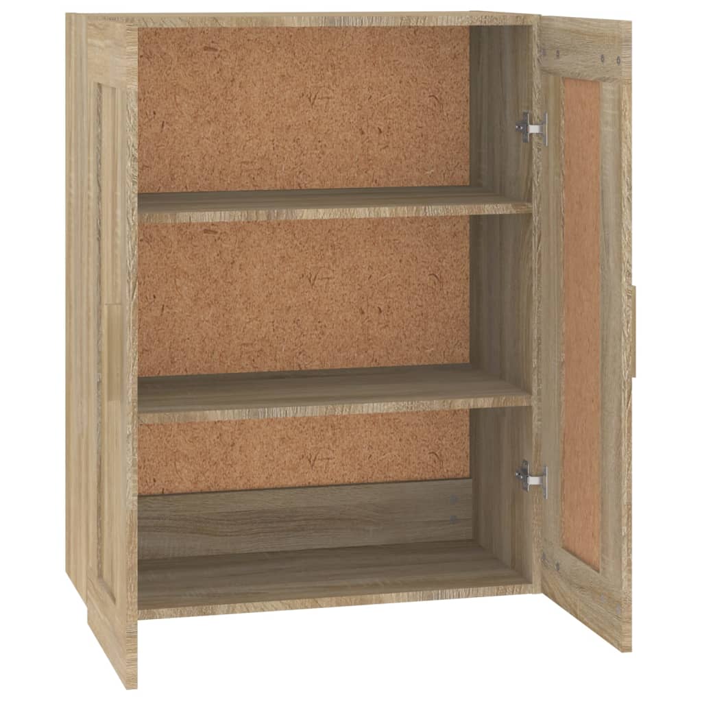 vidaXL Wandschrank Sonoma-Eiche 69,5x32,5x90 cm Holzwerkstoff