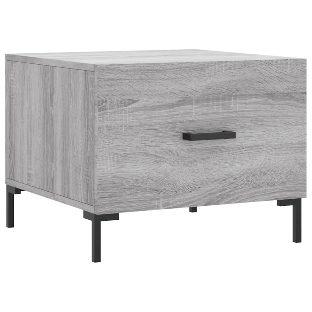 vidaXL Couchtisch Grau Sonoma 50x50x40 cm Holzwerkstoff