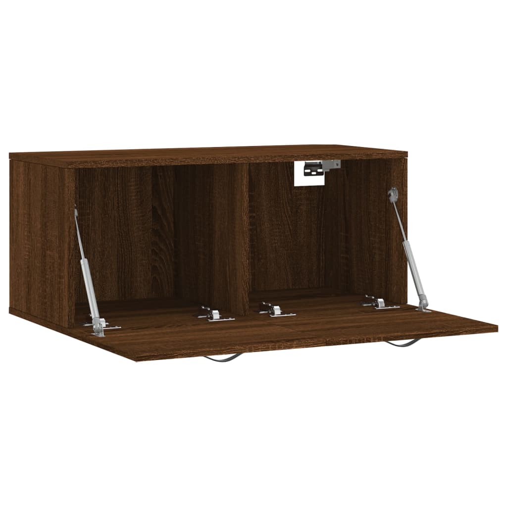 vidaXL Wandschrank Braun Eichen-Optik 80x36,5x35 cm Holzwerkstoff