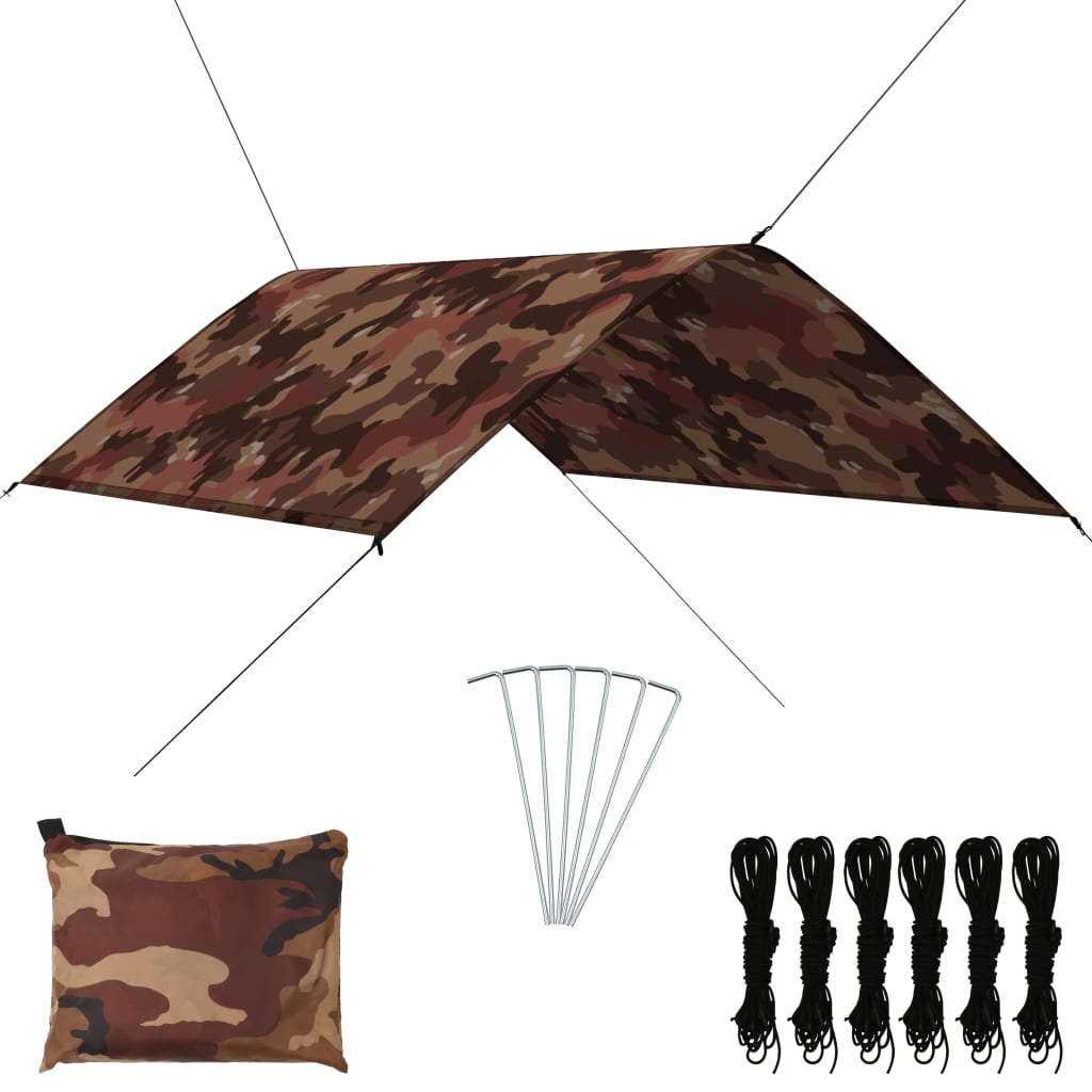 vidaXL Outdoor-Tarp 3x2 m Camouflage