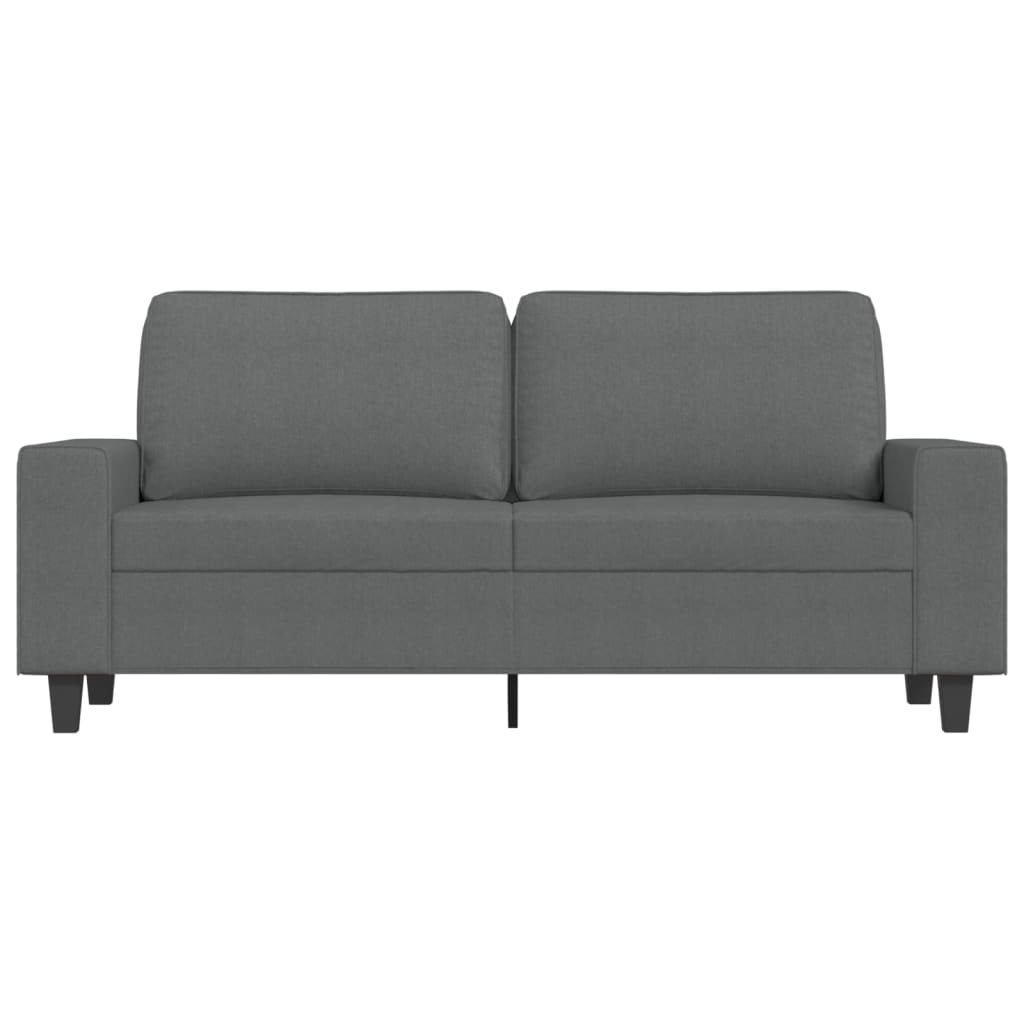 vidaXL 2-Sitzer-Sofa Dunkelgrau 140 cm Stoff