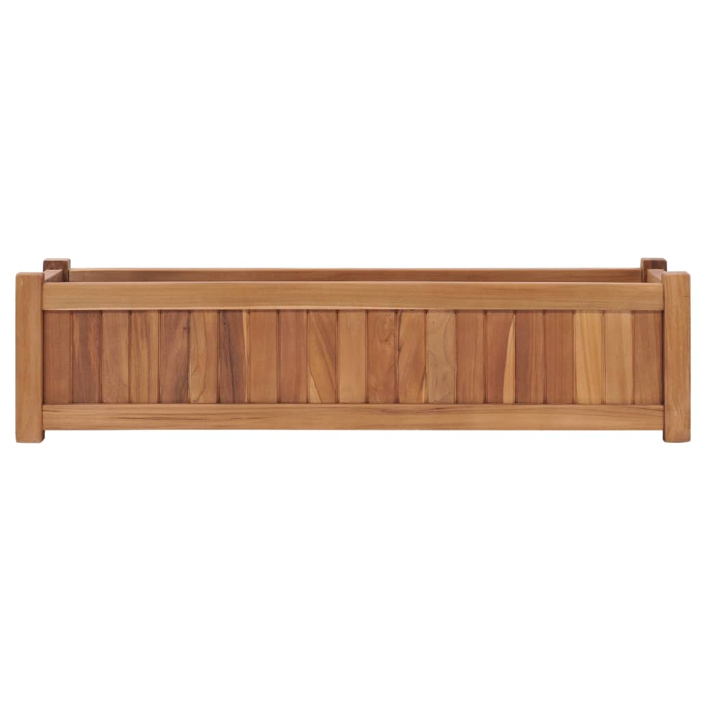 vidaXL Hochbeet 100x30x25 cm Massivholz Teak