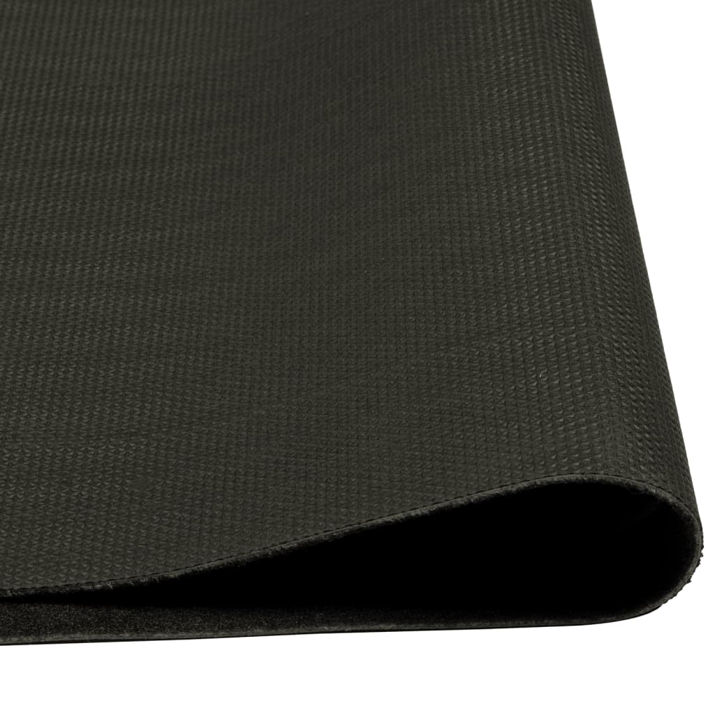 vidaXL Küchenteppich Waschbar Tasse Schwarz 60x300 cm Samt