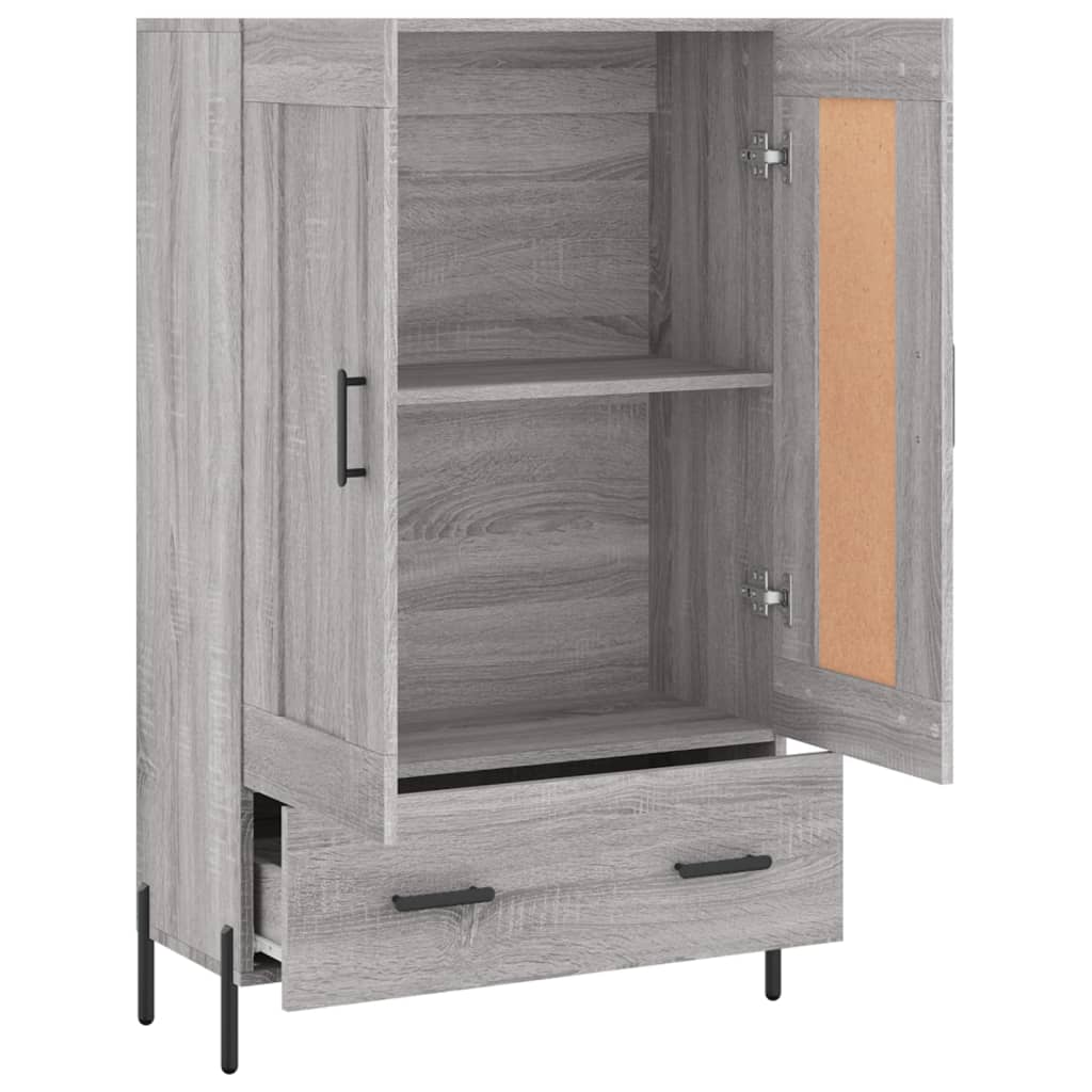 vidaXL Highboard Grau Sonoma 69,5x31x115 cm Holzwerkstoff