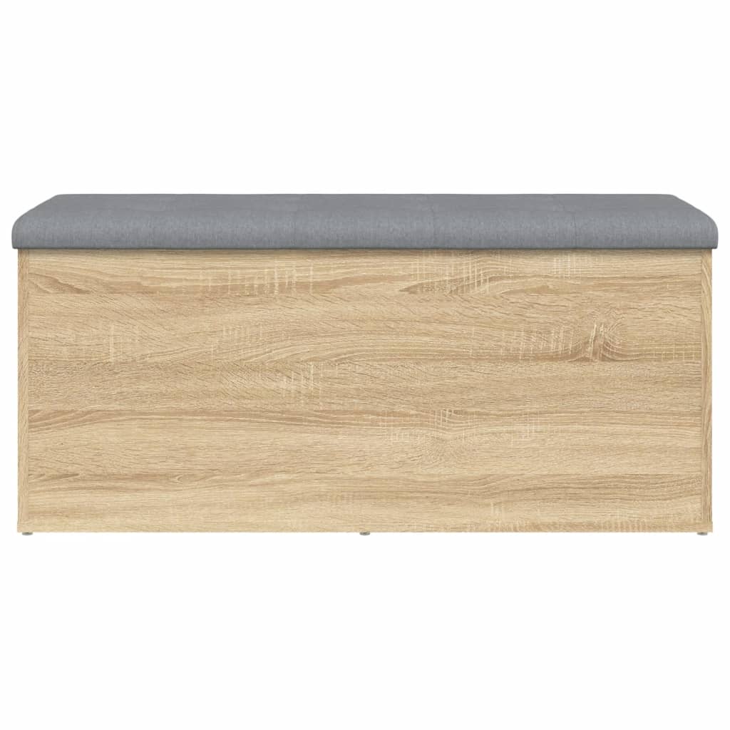 vidaXL Sitzbank mit Stauraum Sonoma-Eiche 102x42x45 cm Holzwerkstoff