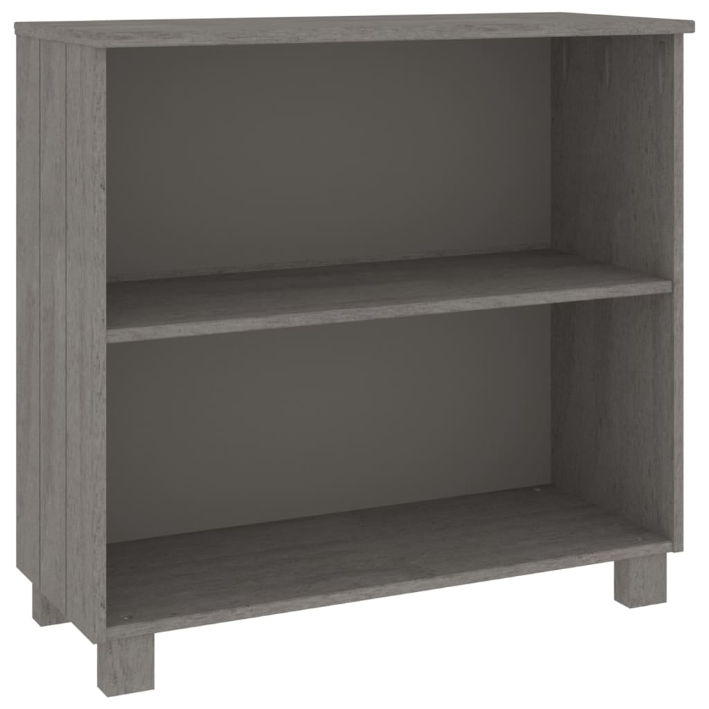 vidaXL Sideboard HAMAR Hellgrau 85x35x80 cm Massivholz Kiefer