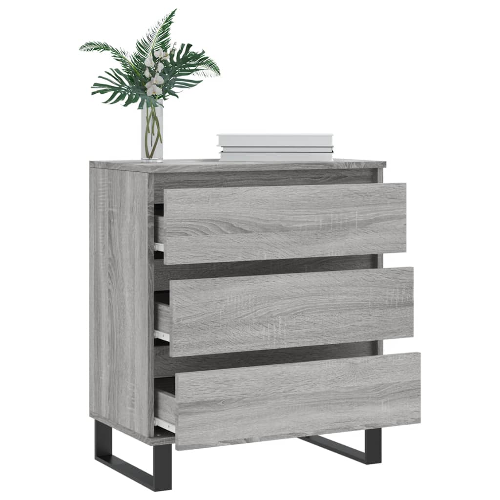 vidaXL Sideboard Grau Sonoma 60x35x70 cm Holzwerkstoff