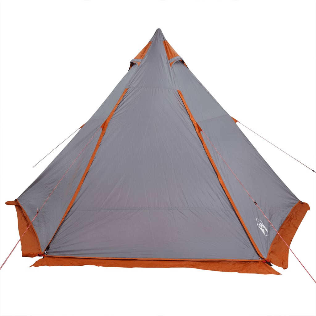 vidaXL Tipi-Familienzelt 6 Personen Grau Wasserdicht