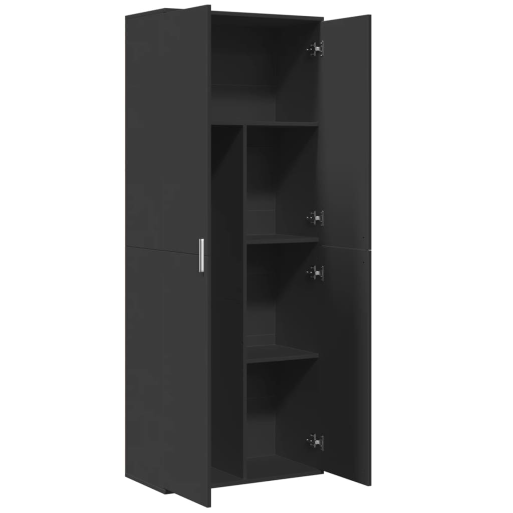 vidaXL Highboard Schwarz 70x35x180 cm Holzwerkstoff