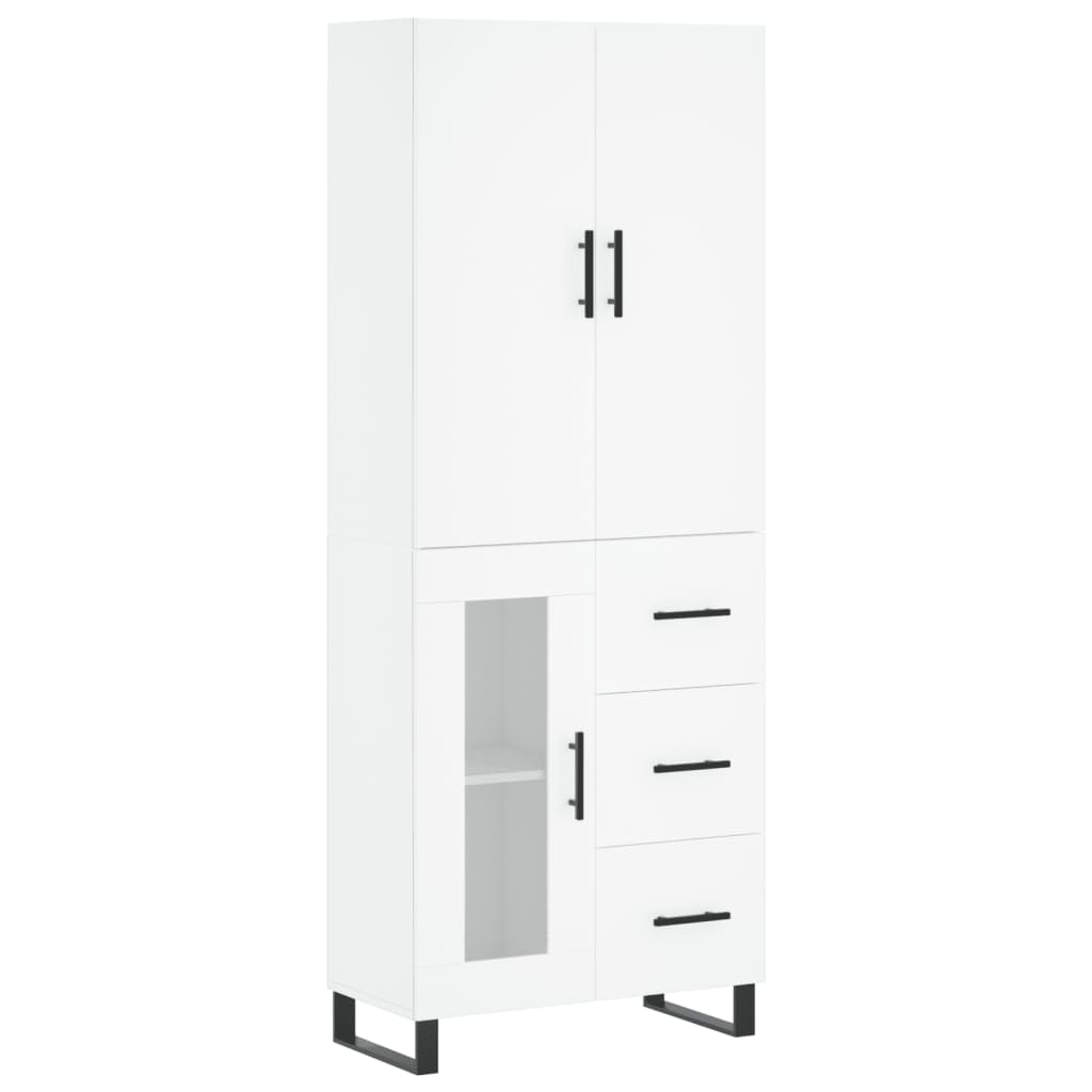 vidaXL Highboard Weiß 69,5x34x180 cm Holzwerkstoff