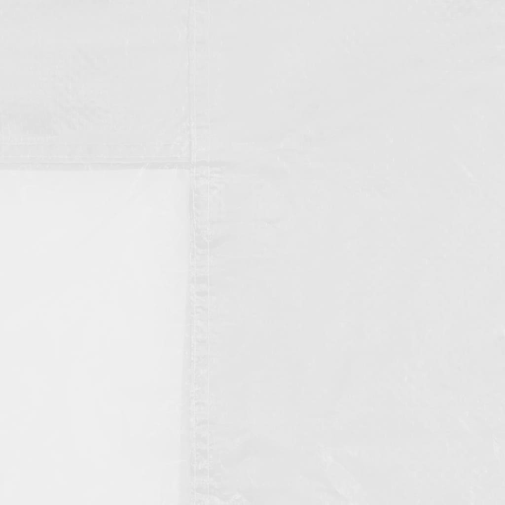 vidaXL Partyzelt-Seitenwände 2 Stück mit Fenster PE Weiß