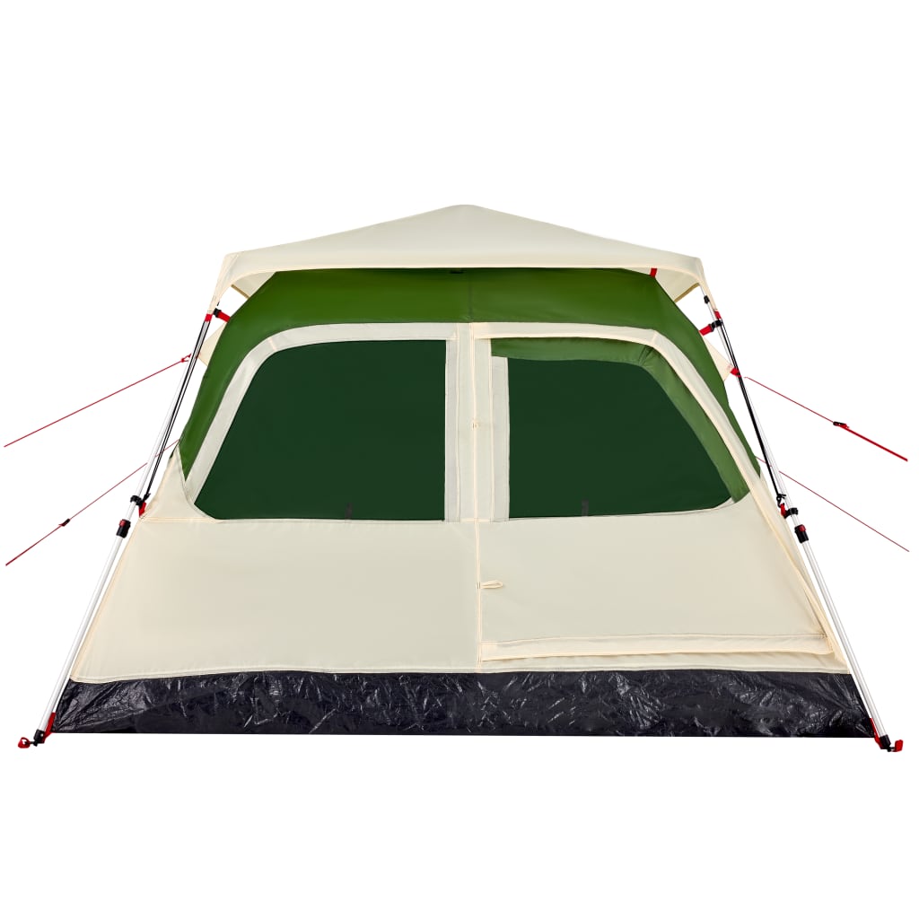 vidaXL Kuppel-Campingzelt 4 Personen Grün Quick Release