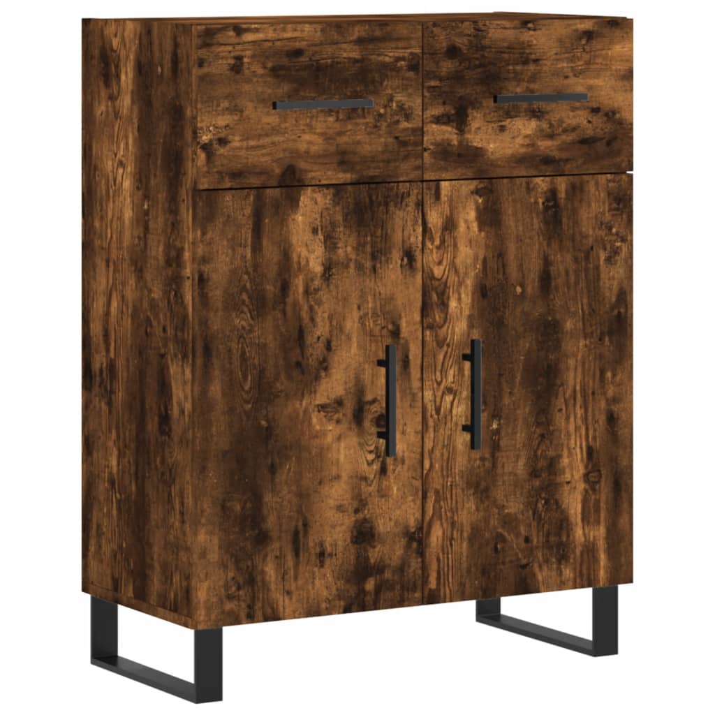 vidaXL Sideboard Räuchereiche 69,5x34x90 cm Holzwerkstoff