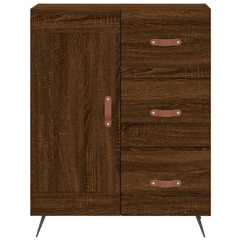 vidaXL Highboard Braun Eichen-Optik 69,5x34x180 cm Holzwerkstoff