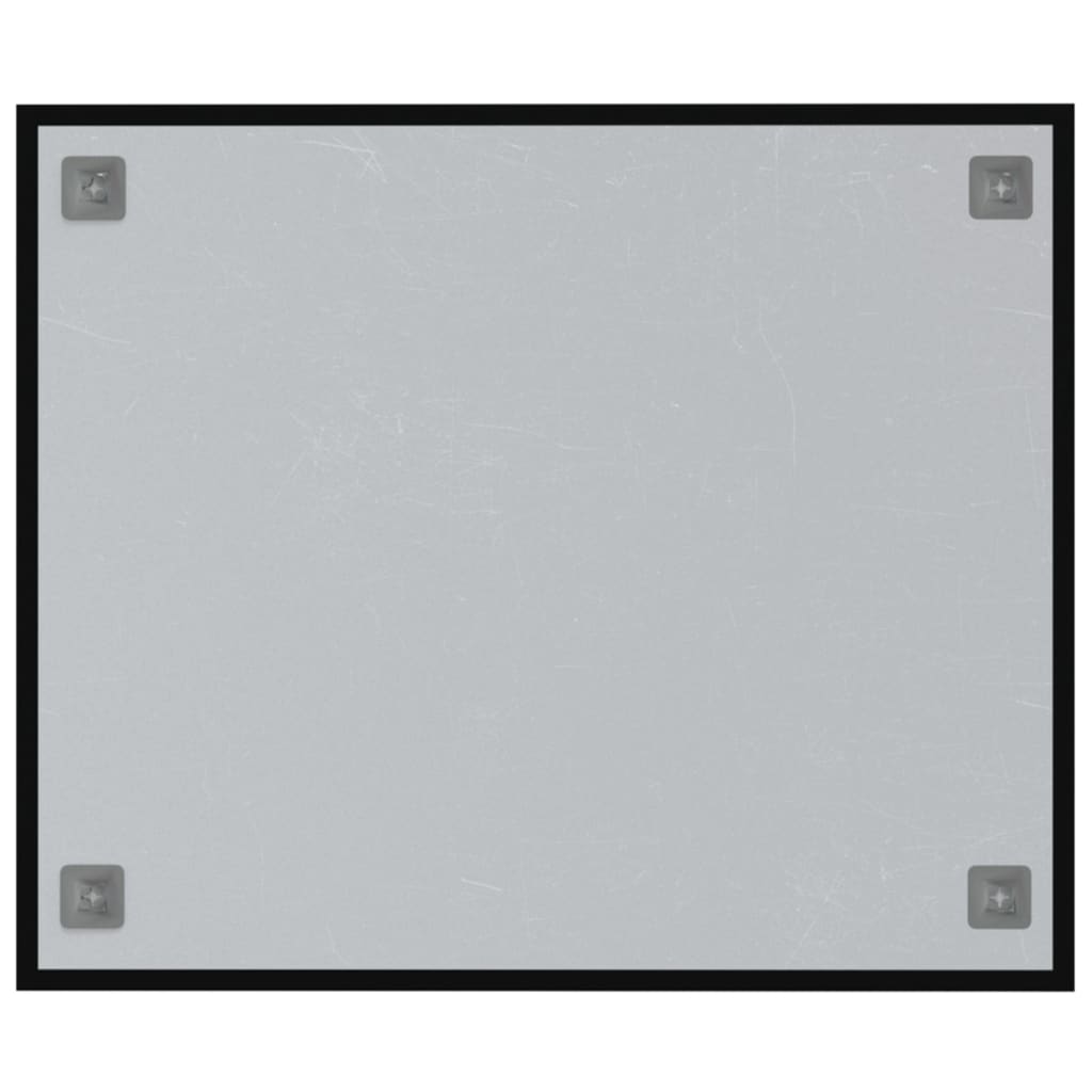 vidaXL Magnettafel Wandmontage Schwarz 60x50 cm Hartglas