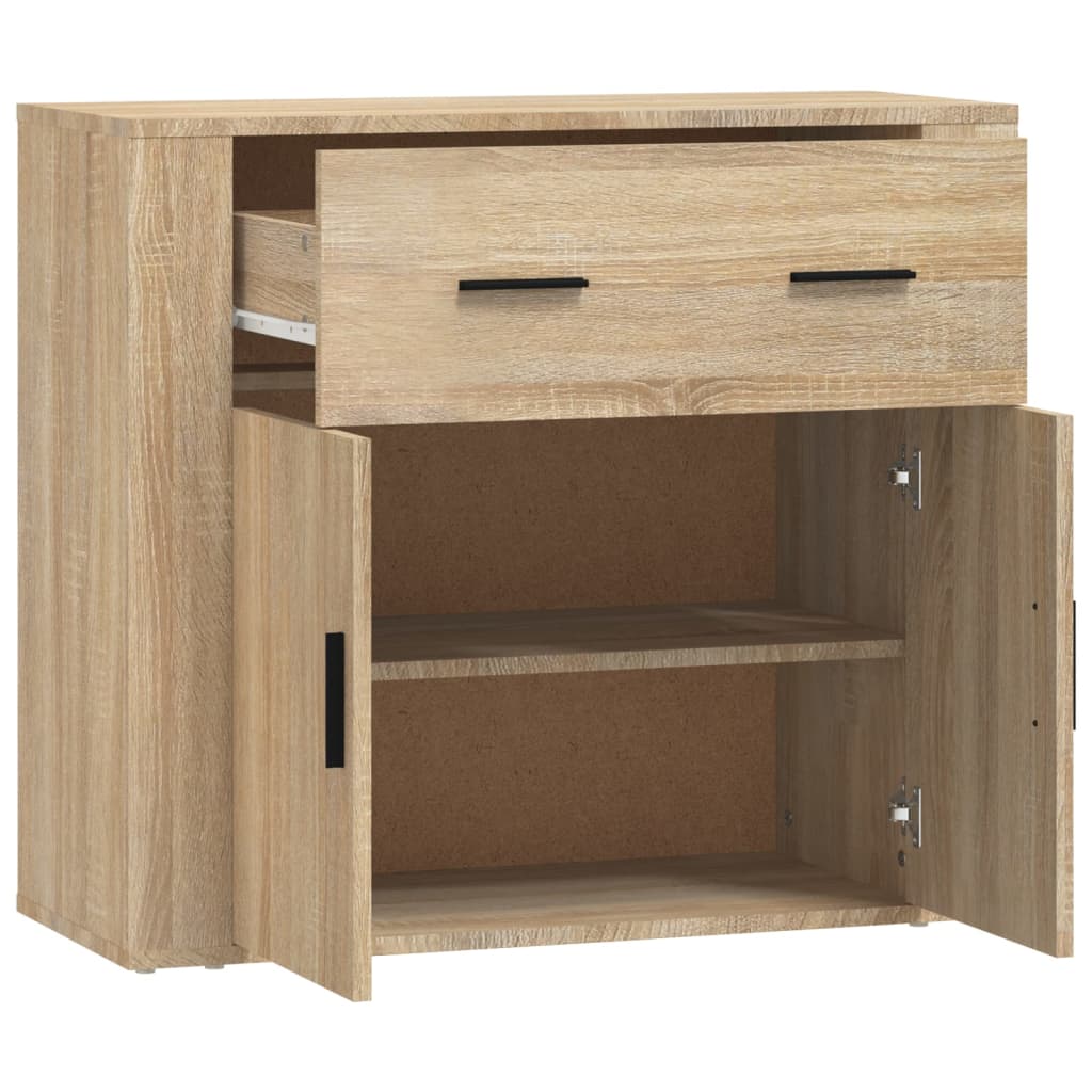 vidaXL Sideboard Sonoma-Eiche 80x33x70 cm Holzwerkstoff