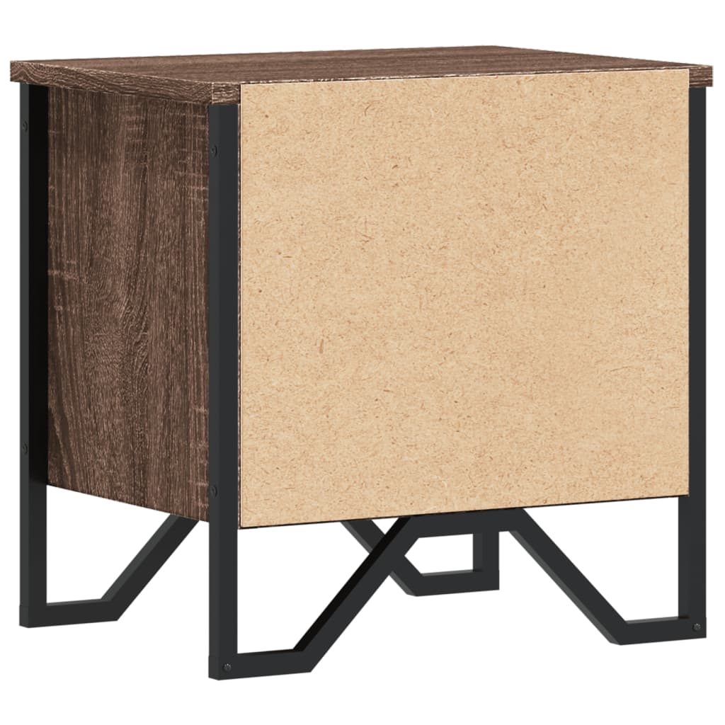 vidaXL Nachttische 2 Stk. Braun Eichen-Optik 40x30x40 cm Holzwerkstoff