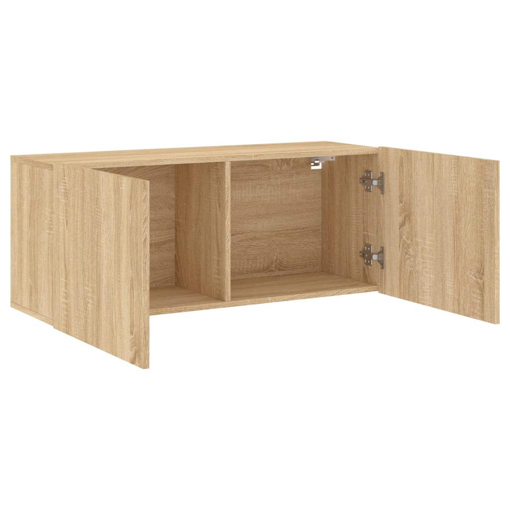 vidaXL TV-Wandschrank Sonoma-Eiche 100x30x41 cm