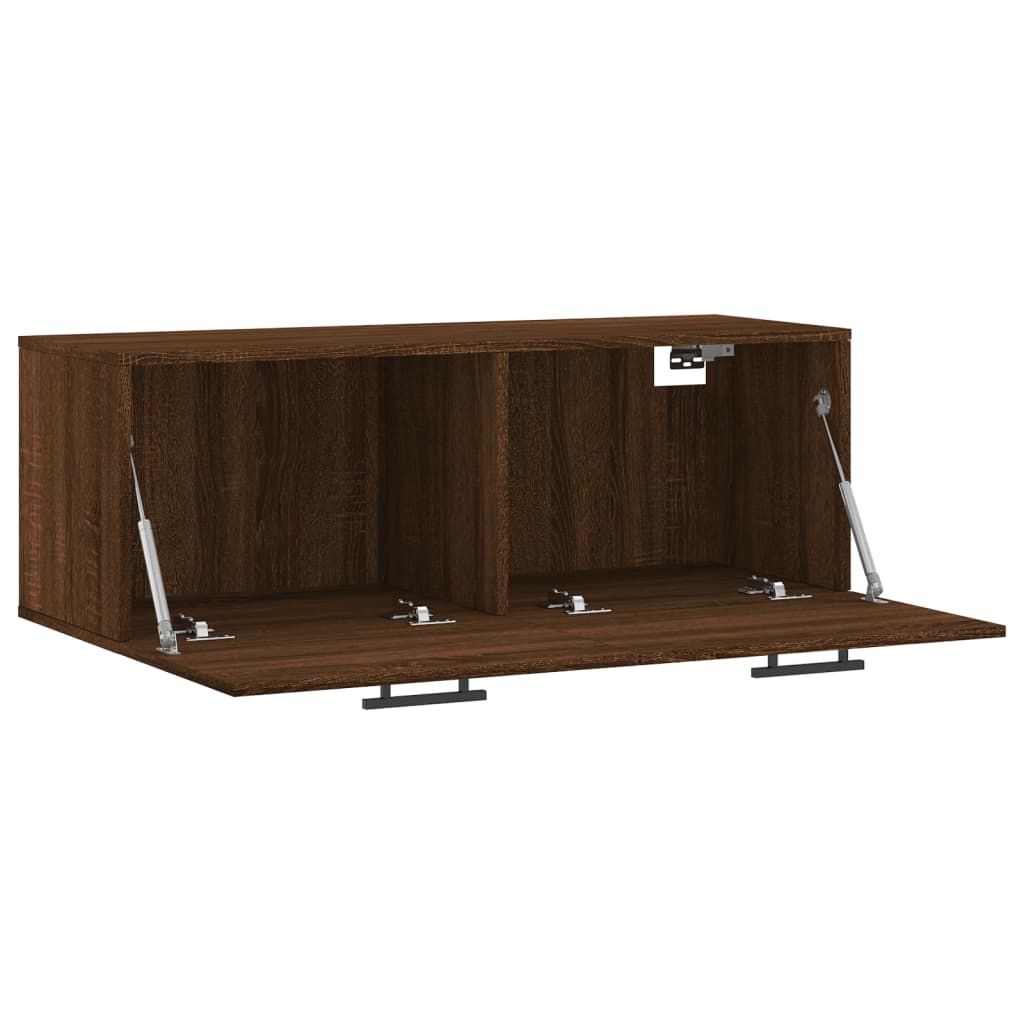 vidaXL Wandschrank Braun Eichen-Optik 100x36,5x35 cm Holzwerkstoff