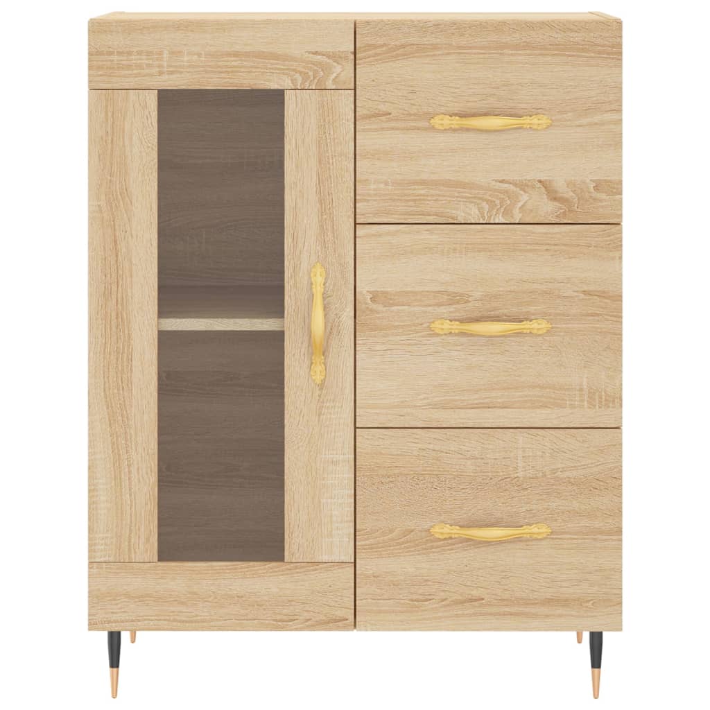 vidaXL Sideboard Sonoma-Eiche 69,5x34x90 cm Holzwerkstoff