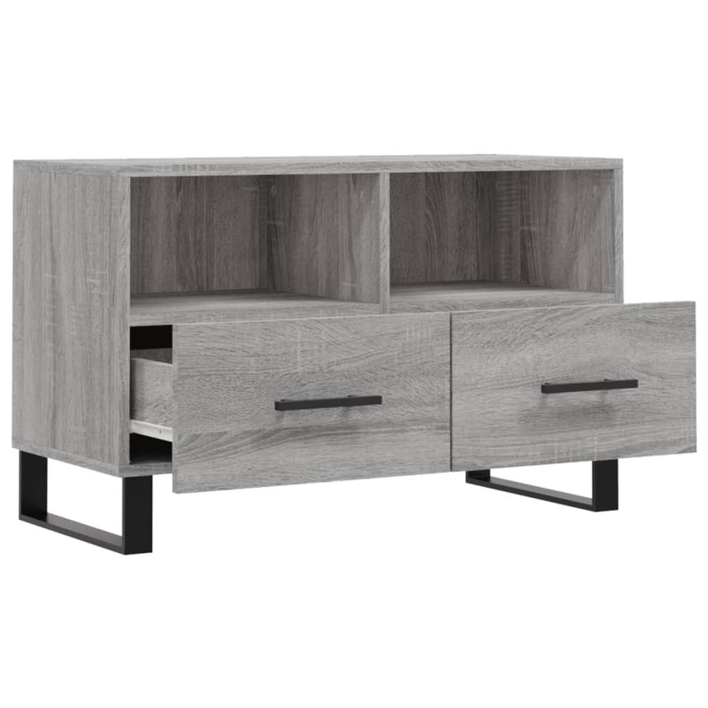 vidaXL TV-Schrank Grau Sonoma 80x36x50 cm Holzwerkstoff