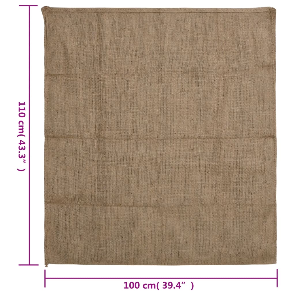 vidaXL Jutesäcke 10 Stk. 100x110 cm 100% Jute 340 g/m²