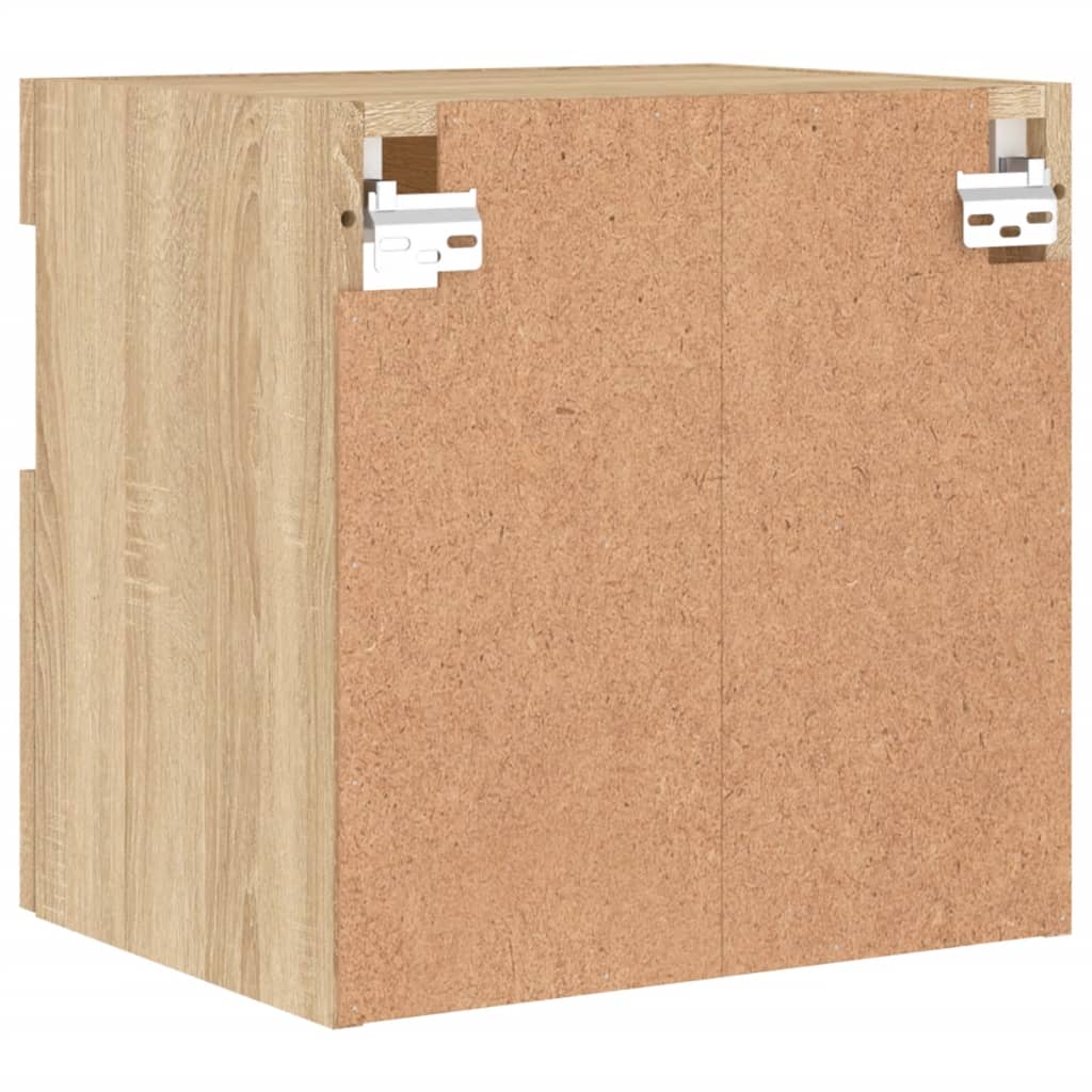 vidaXL TV-Wandschrank mit LED-Leuchten Sonoma-Eiche 40x30x40 cm