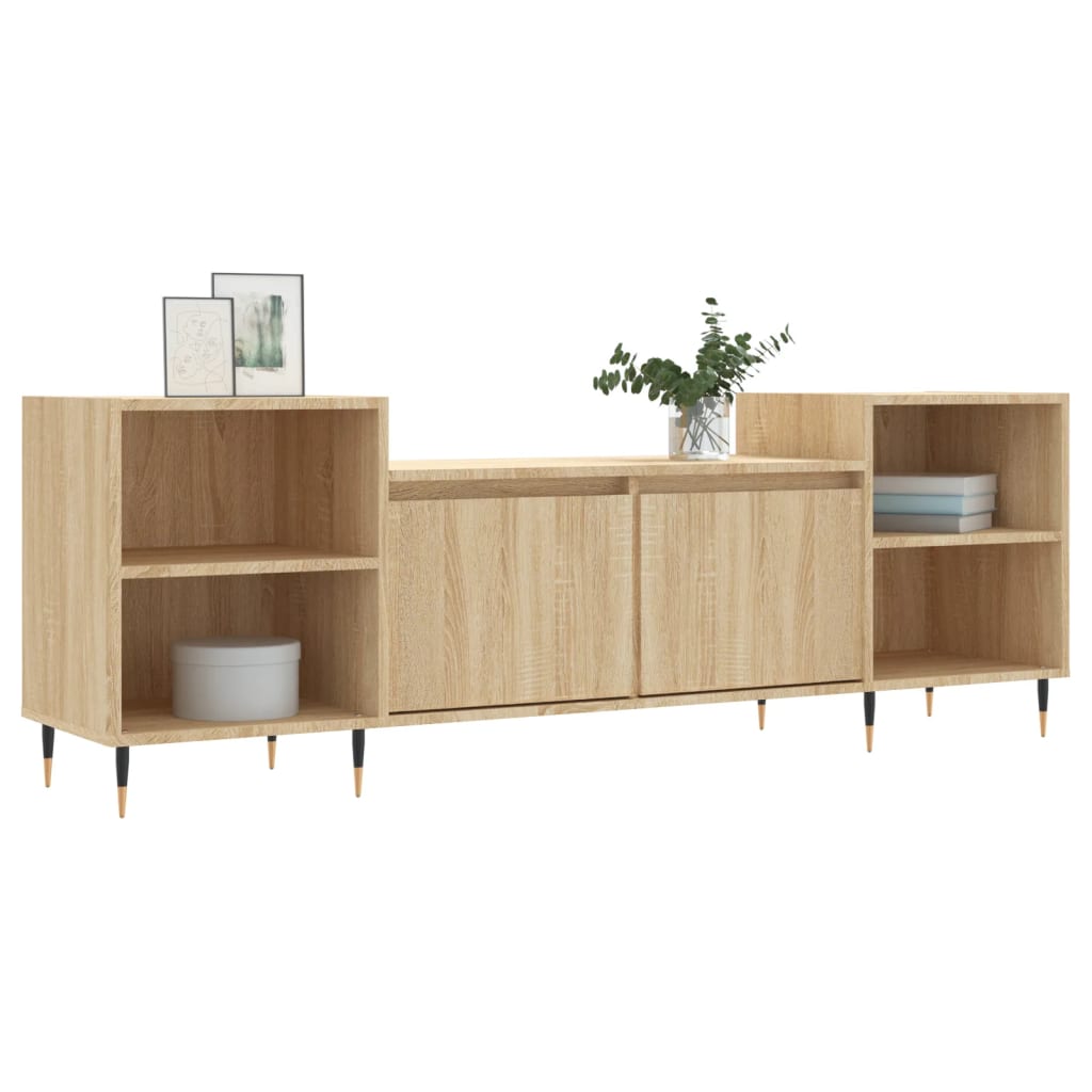 vidaXL TV-Schrank Sonoma-Eiche 160x35x55 cm Holzwerkstoff