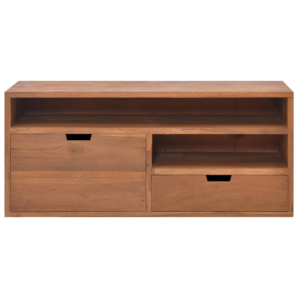 vidaXL TV-Schrank 90x30x40 cm Massivholz Teak