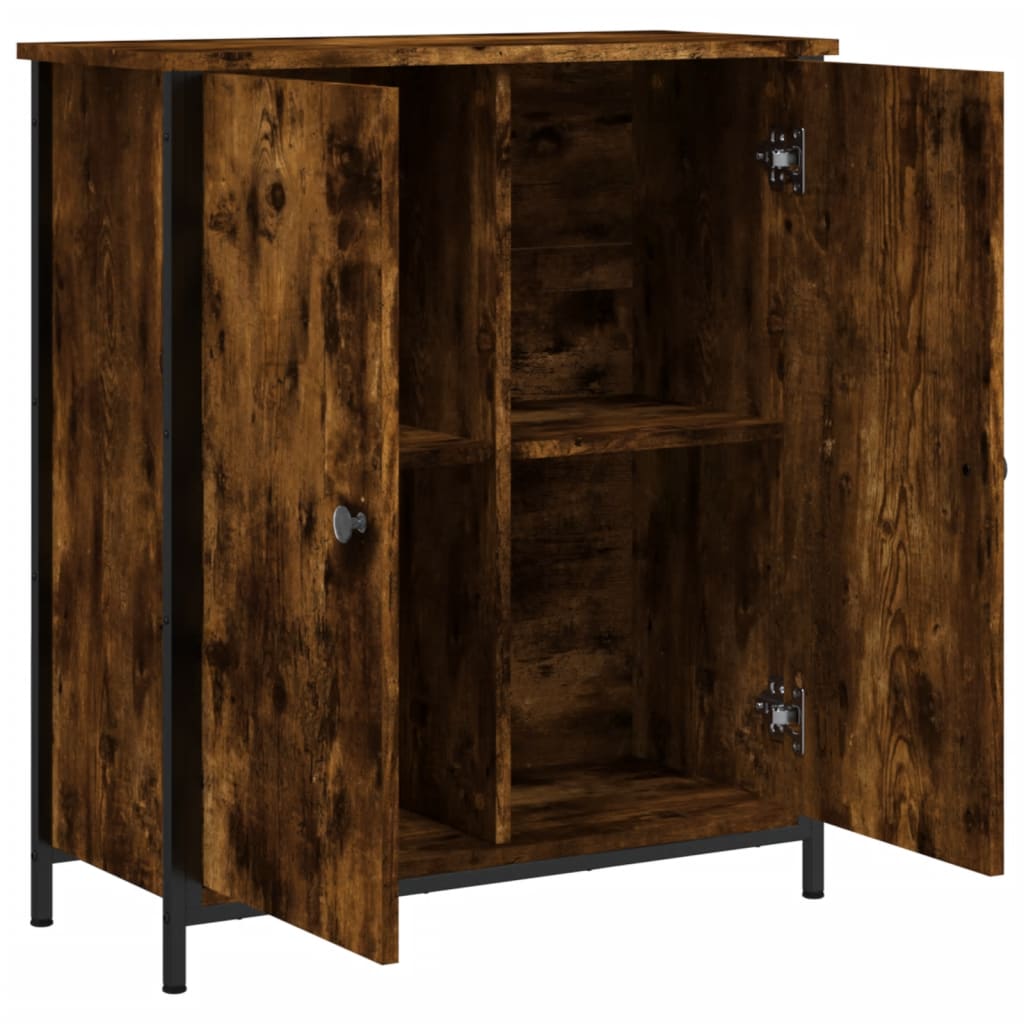 vidaXL Sideboard Räuchereiche 70x30x80 cm Holzwerkstoff