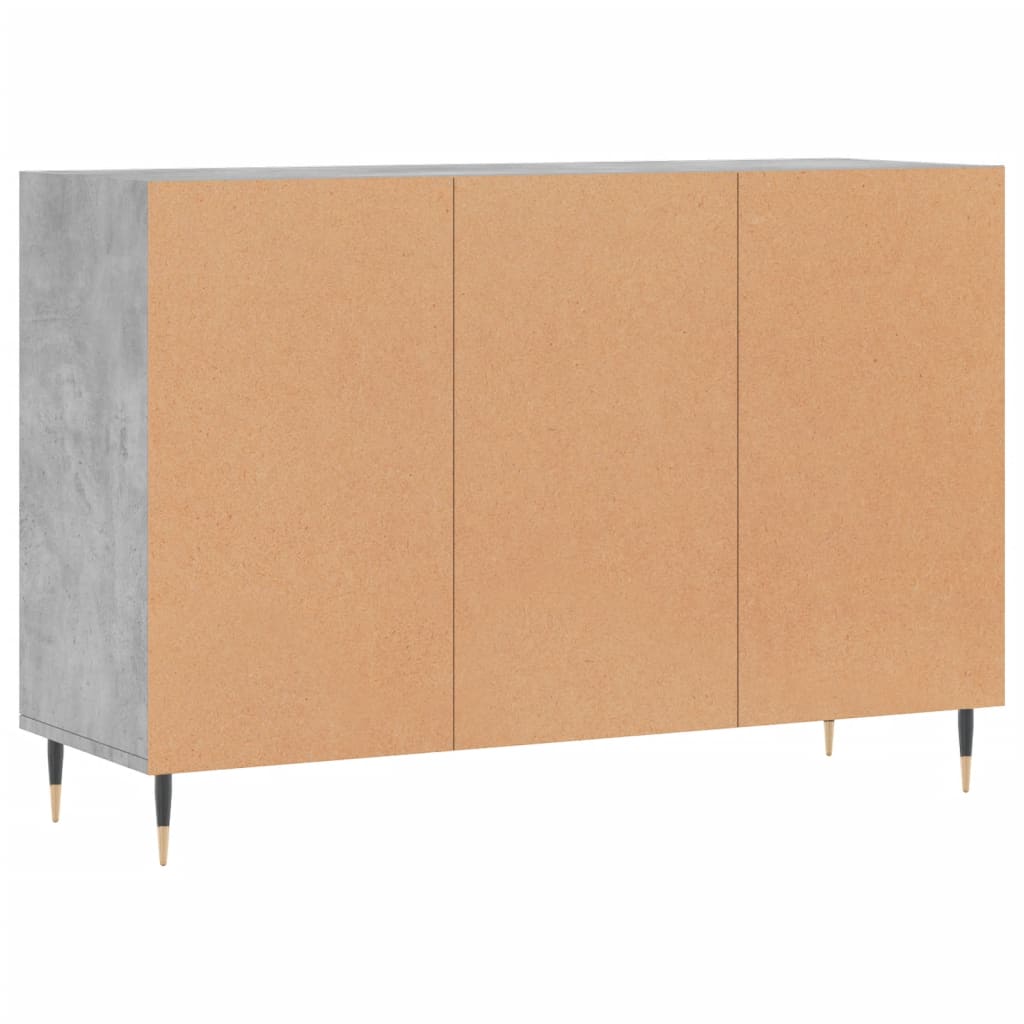 vidaXL Sideboard Betongrau 103,5x35x70 cm Holzwerkstoff