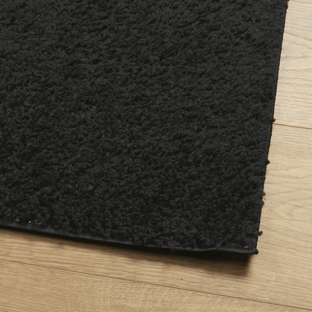 vidaXL Shaggy-Teppich PAMPLONA Hochflor Modern Schwarz 240x240 cm