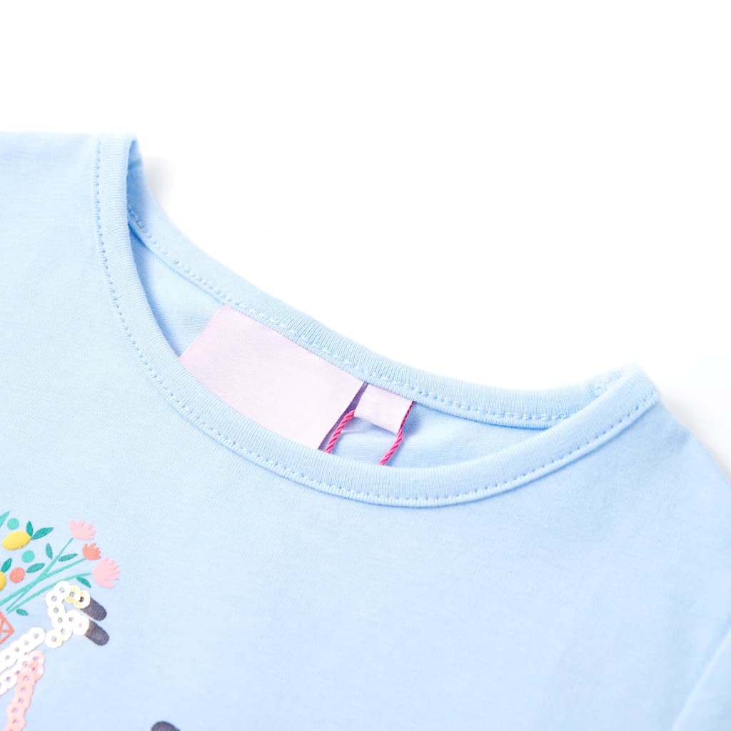 Kinder-T-Shirt Hellblau 104