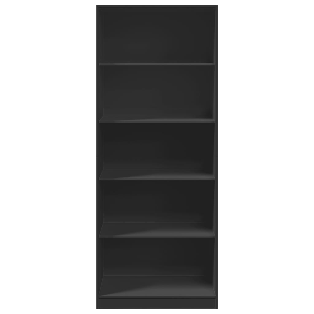 vidaXL Kleiderschrank Schwarz 80x50x200 cm Holzwerkstoff