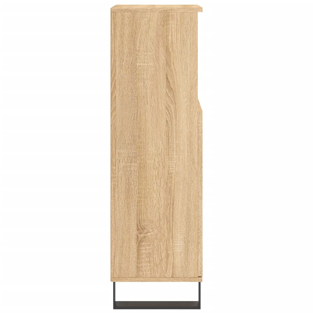 vidaXL Badschrank Sonoma-Eiche 30x30x100 cm Holzwerkstoff