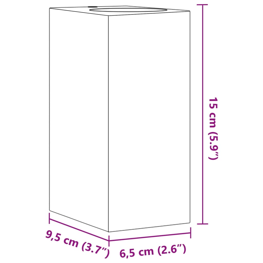 vidaXL Außenwandleuchten 2 Stk. Schwarz Aluminiumdruckguss