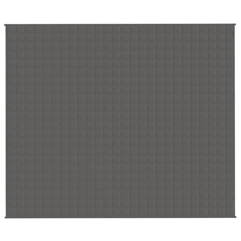 vidaXL Gewichtsdecke Grau 220x260 cm 15 kg Stoff