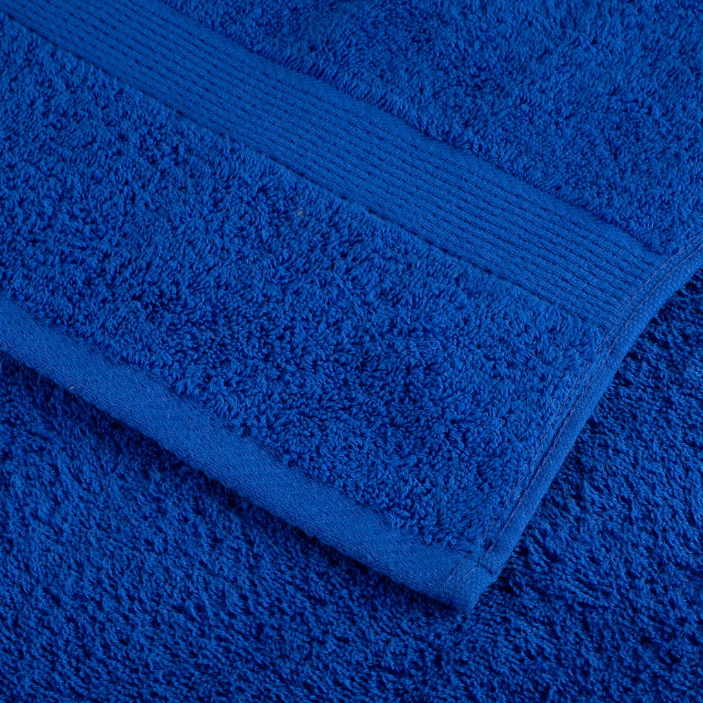 vidaXL Premium-Gästetücher SOLUND 2 Stk. Blau 30x50 cm 600 g/m²