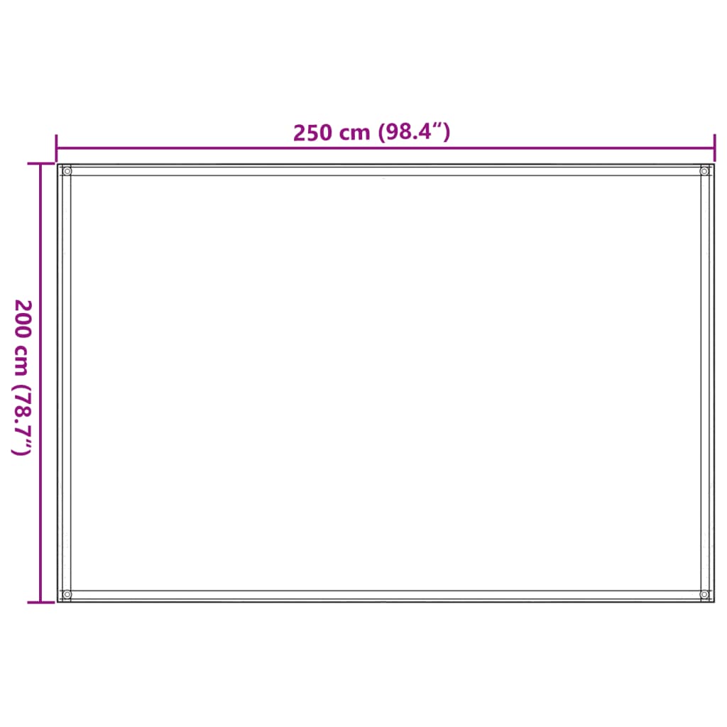 vidaXL Zeltteppich Hellgrün 250x200 cm HDPE