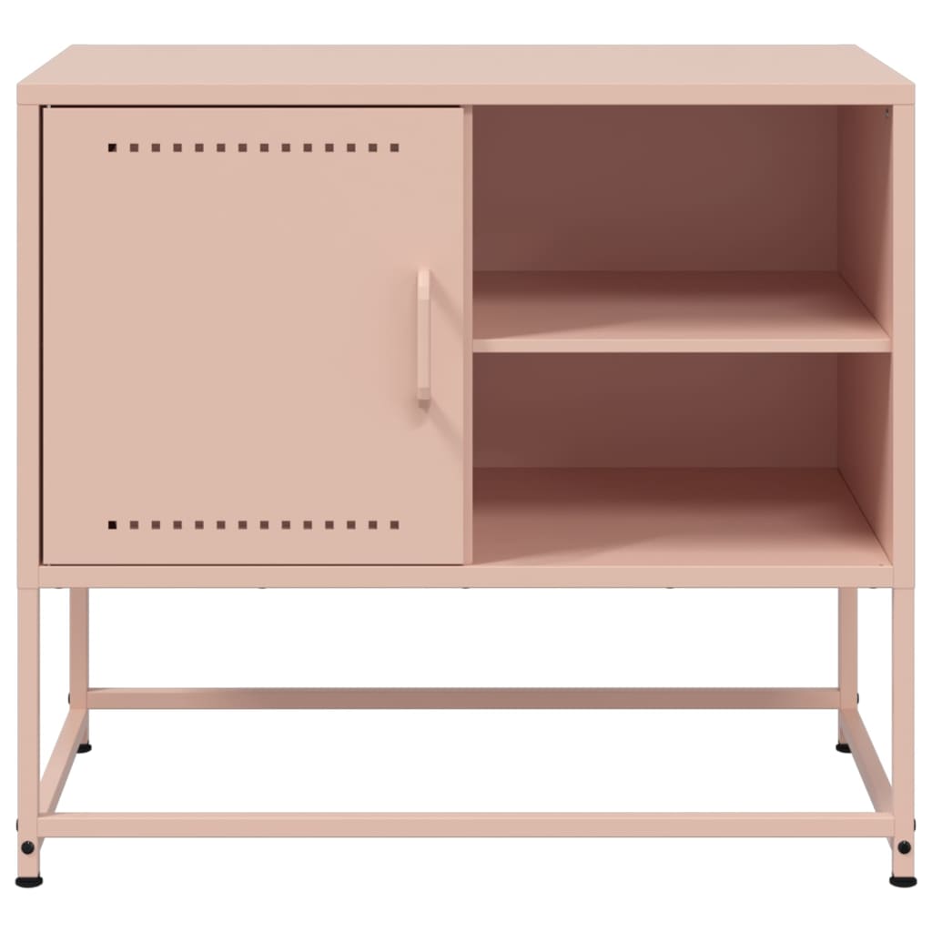 vidaXL TV-Schrank Rosa 68x39x60,5 cm Stahl