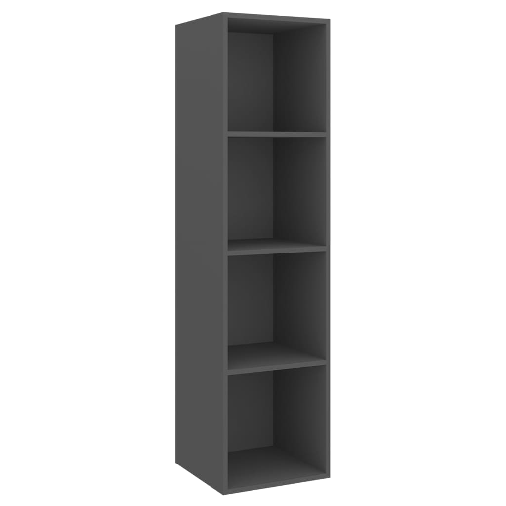 vidaXL 3-tlg. TV-Schrank-Set Grau Holzwerkstoff