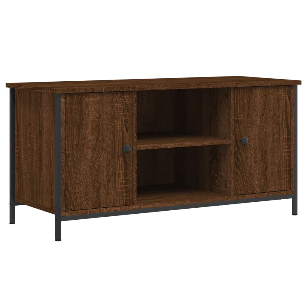 vidaXL TV-Schrank Braun Eichen-Optik 100x40x50 cm Holzwerkstoff