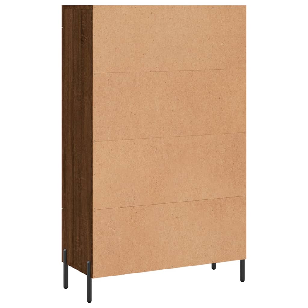 vidaXL Highboard Braun Eichen-Optik 69,5x31x115 cm Holzwerkstoff