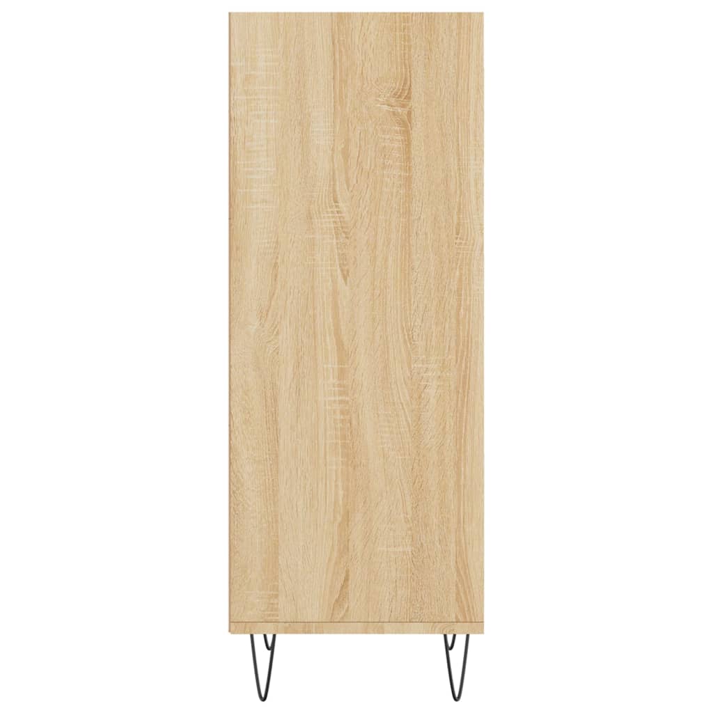 vidaXL Sideboard Sonoma-Eiche 34,5x32,5x90 cm Holzwerkstoff