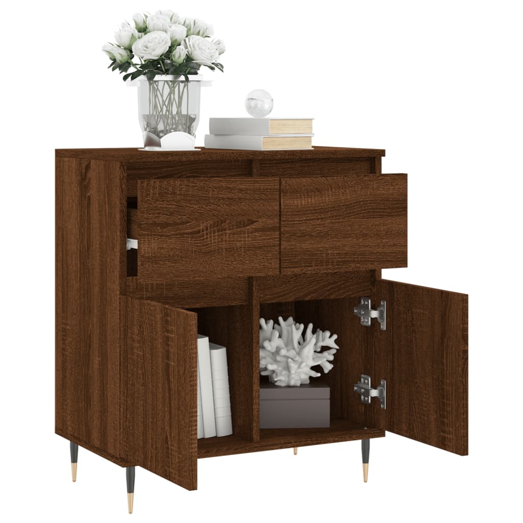 vidaXL Sideboard Braun Eichen-Optik 60x35x70 cm Holzwerkstoff