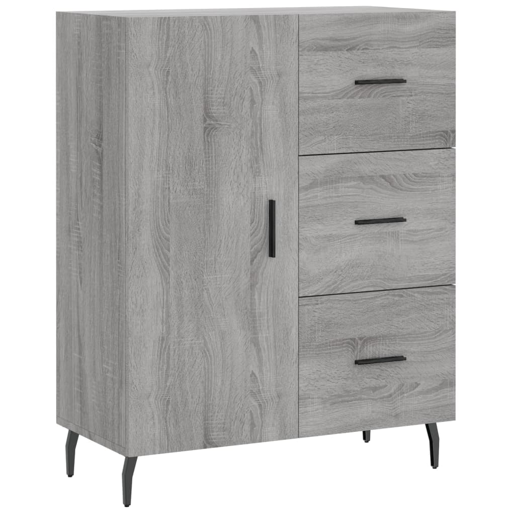 vidaXL Sideboard Grau Sonoma 69,5x34x90 cm Holzwerkstoff